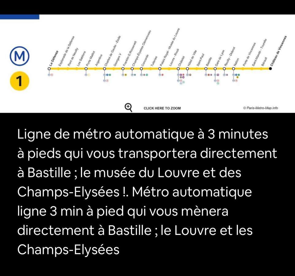 Apartmán Loft Lumineux Hyper Centre Vincennes Rer A 5 Min - Parking Gratuit Exteriér fotografie